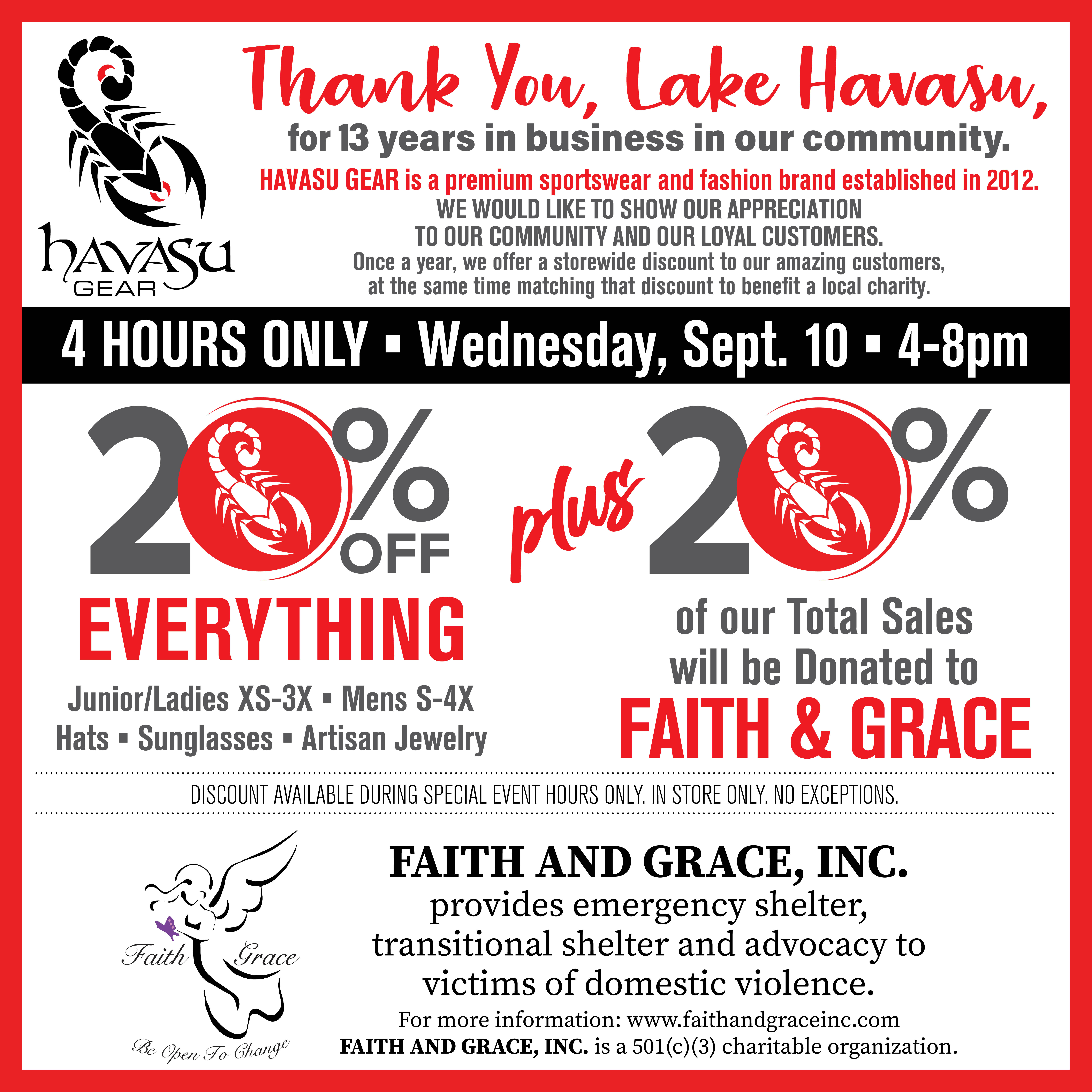 HAVASU Gear Community Support Event